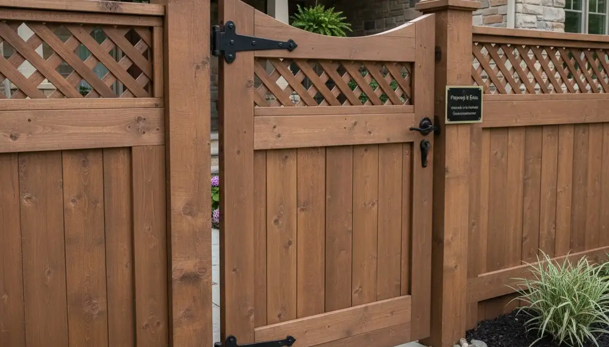 Custom gate and fence installation by Chop Chop Landscaping in Pittsburgh, PA