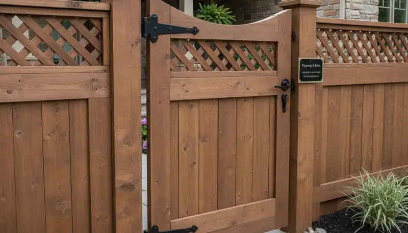 Custom gate and fence installation by Chop Chop Landscaping in Pittsburgh, PA