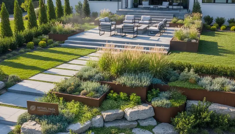 Landscaping team serving Pittsburgh, PA with professional lawn care and outdoor property maintenance