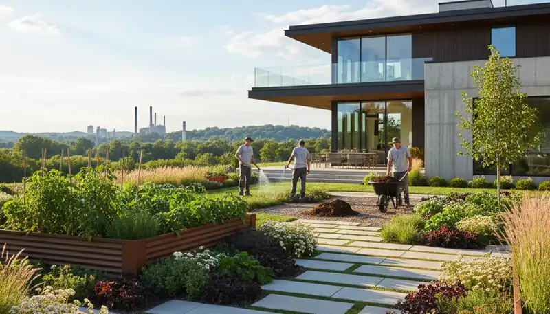 Landscaping service in Pittsburgh, PA for residential and commercial outdoor maintenance