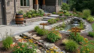 Eco-friendly rain garden and water conservation landscaping in Pittsburgh, PA by Chop Chop Landscaping
